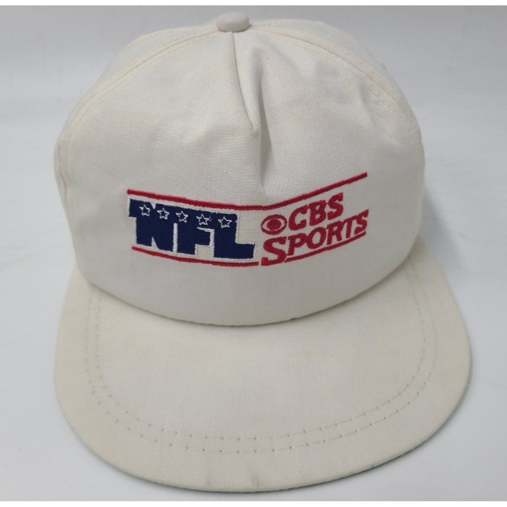 Vintage NFL CBS Sports K-Products Snapback (Fits Small) Hat Cap Football White